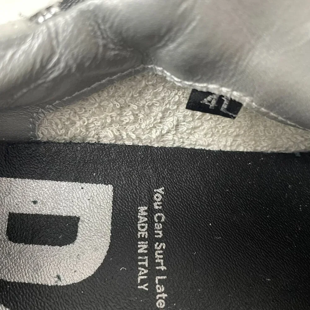 P448 Thea White/Black/Silver Embroidered Flower Low Top Sneakers - Picture 8 of 9